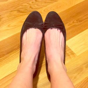 Clarks indigo ballet flat black